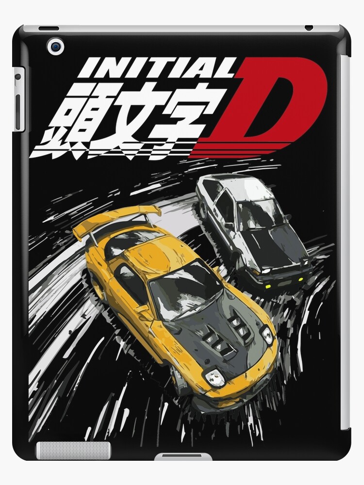 Initial D Mountain Drift Racing Tandem Ae86 Vs Fd Rx 7 Ipad Case Skin By Cowtowncowboy Redbubble