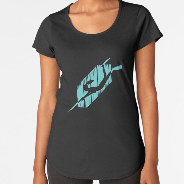 Speerfischen Frau Premium Scoop T-Shirt