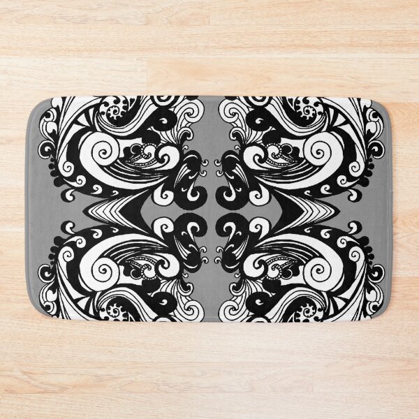 Item preview, Miniature Aussie Tangle 15 Var 2 with Black White and Grey designed and sold by Heatherian.