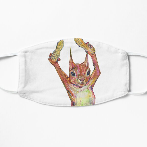 Nuts on Blank Background Flat Mask