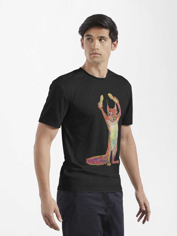 Alternate view of Nuts on Blank Background Active T-Shirt