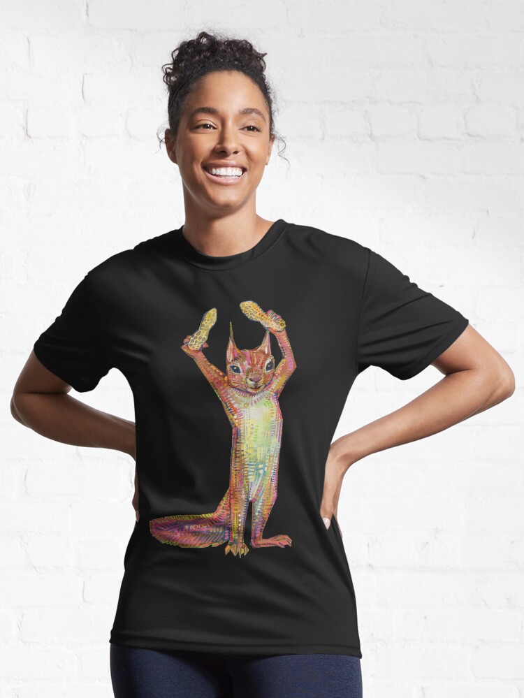 Alternate view of Nuts on Blank Background Active T-Shirt