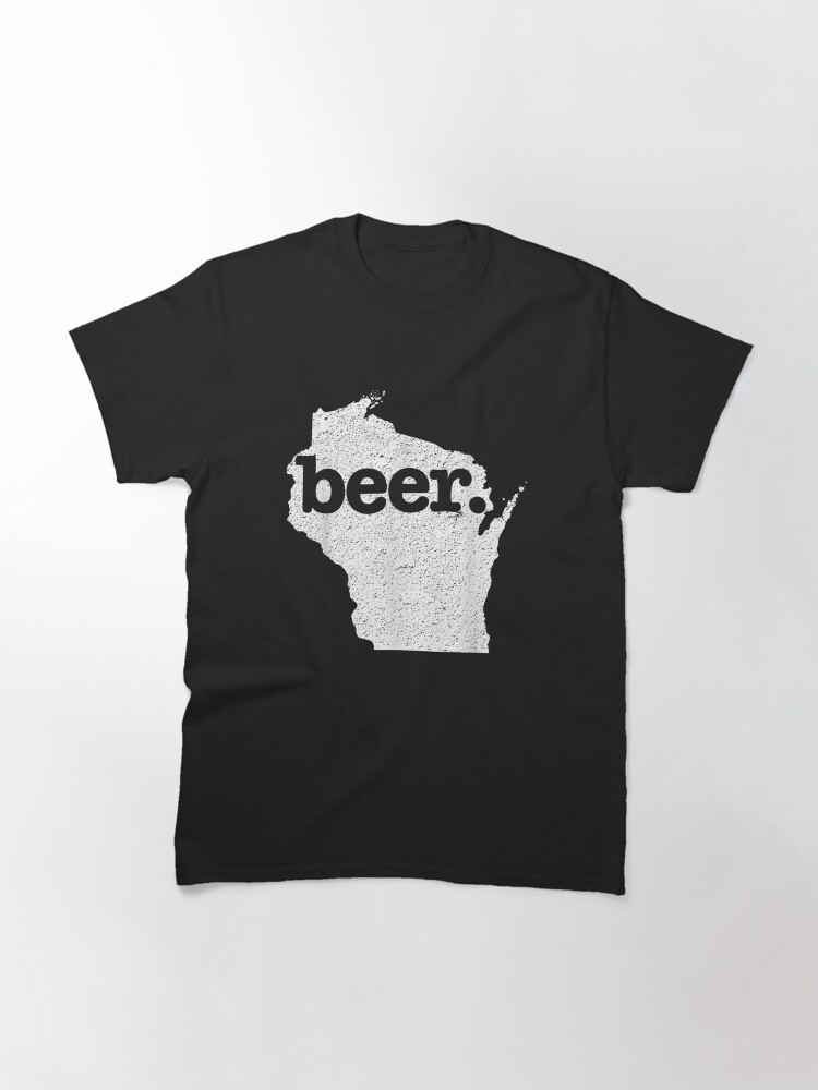 Alternate view of Wisconsin Beer Home State Love Distressed Classic T-Shirt