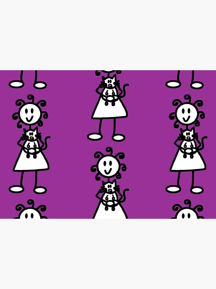 The girl with the curly hair - dark purple by -chp