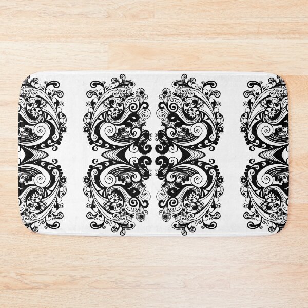 Item preview, Miniature Aussie Tangle 15 Var 2 Pattern in Black Transparent designed and sold by Heatherian.