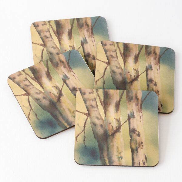 Item preview, birch trees, jodi epp, brusho watercolor #findyourthing designed and sold by jeppart.