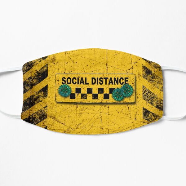 social distance warning Mask