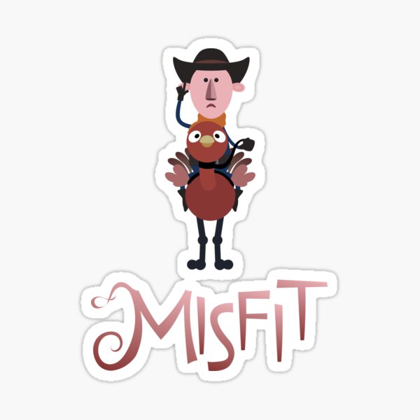 Item preview, Misfits - Cowboy Riding an Ostrich designed and sold by jpenfield designs.