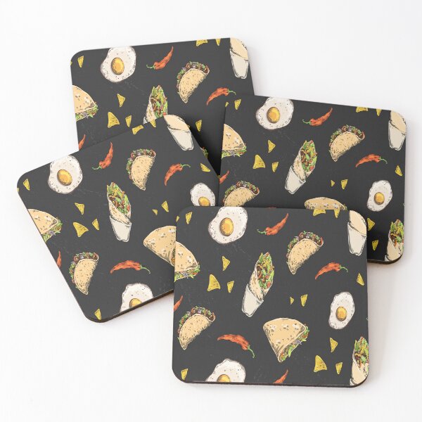 Item preview, Tacos Burrito Fried Egg Pattern Mexico Food designed and sold by Onair555.
