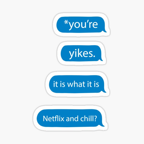 "imessage sticker pack" Sticker by courtneyw04 Redbubble