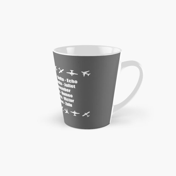Item preview, Phonetic Alphabet White Aeroplanes Design designed and sold by CreativeTwins.