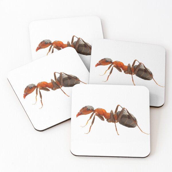 Item preview, Geometric Low Poly Ant Design – Modern Insect Artwork designed and sold by OrangePoly.