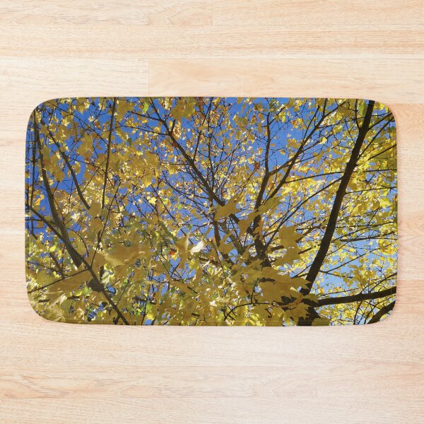 Item preview, Stylised blue sky, yellow leaves designed and sold by LittleBettyMakes.