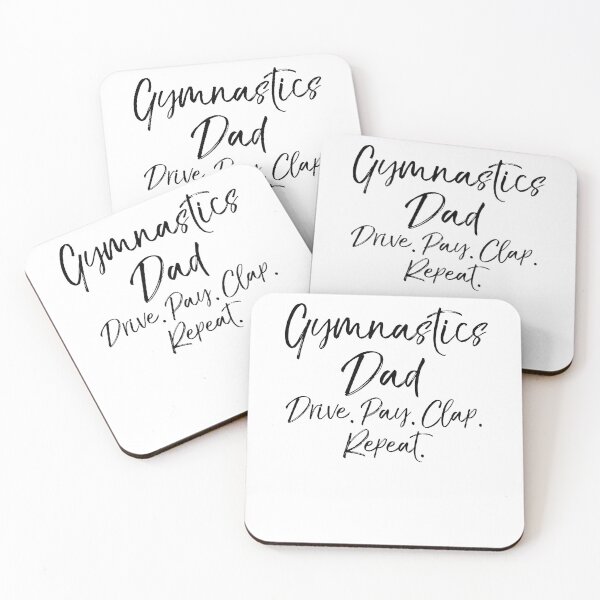 Artikelvorschau, Gymnastics Dad Drive. Pay. Clap. Repeat. Gymnastics Quote entworfen und verkauft von TNDesignStudio.