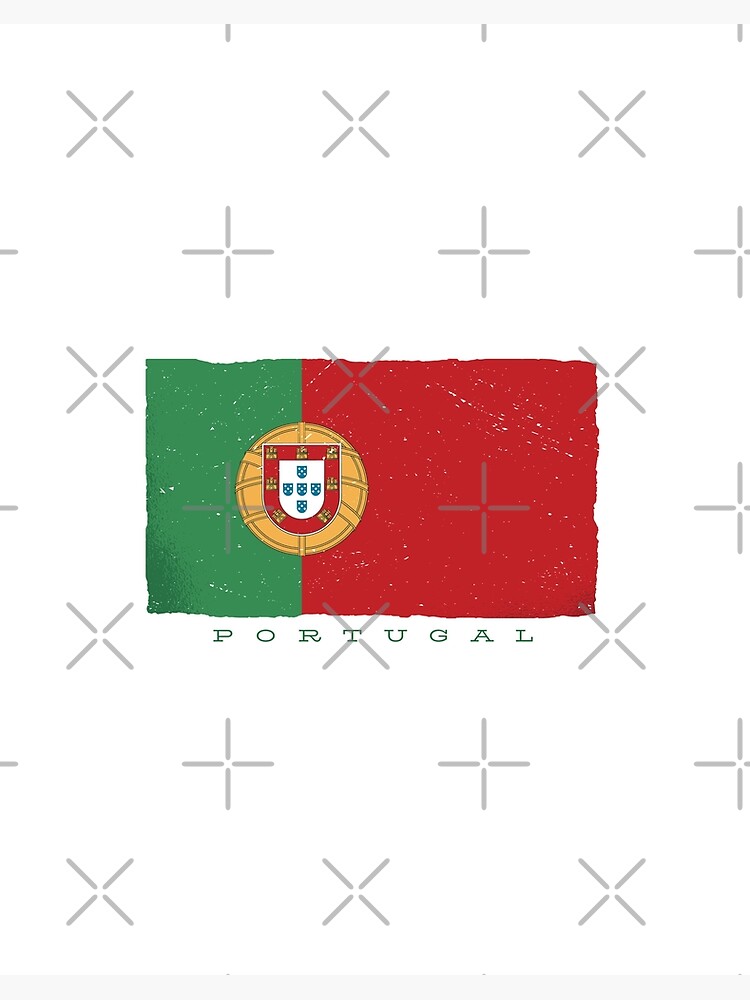 Impression rigide avec l'œuvre « Drapeau du Portugal, drapeau portugais »  de l'artiste DerSenat