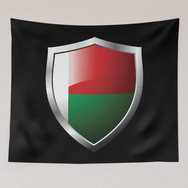 Item preview, Strong Madagascar Flag Shield Country designed and sold by HelloFromAja.