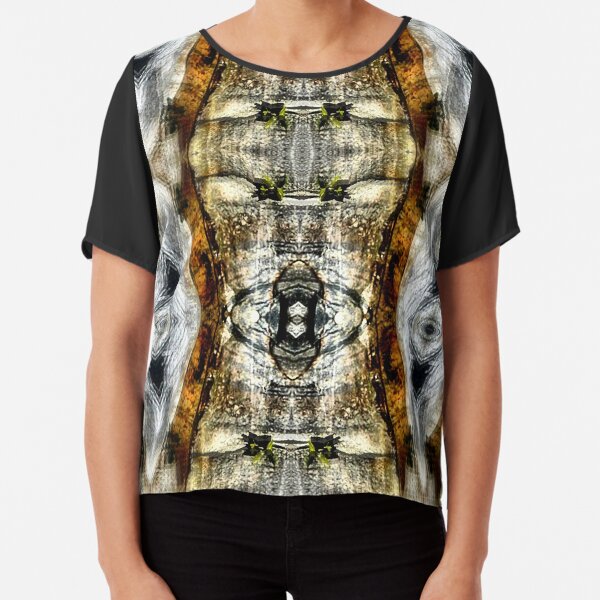 Abstract Blur Design Chiffon Top