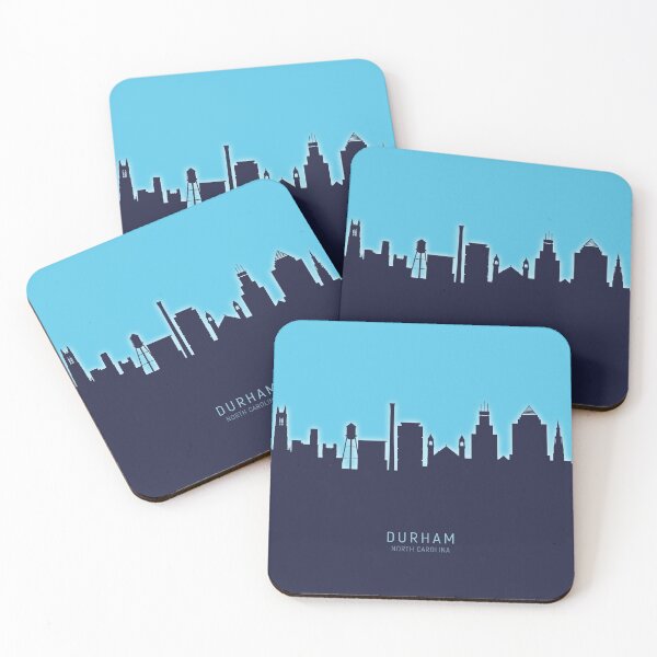 Item preview, Durham North Carolina Skyline designed and sold by ArtPrints.