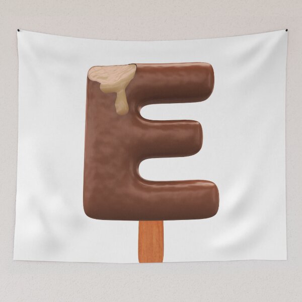 Item preview, E Ice Cream E Letter 3d Alphabet Chocolate designed and sold by HelloFromAja.