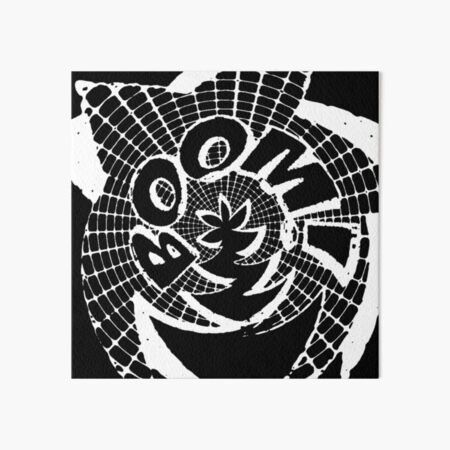 BOOM! In Black and White Art Board Print