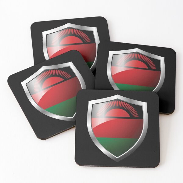 Item preview, Strong Malawi Flag Shield Country designed and sold by HelloFromAja.