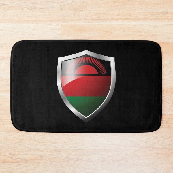 Item preview, Strong Malawi Flag Shield Country designed and sold by HelloFromAja.