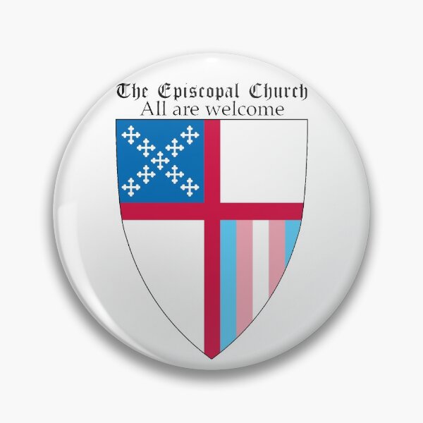 Aperçu de l'œuvre Bouclier épiscopal de l'Église avec Trans Pride 4 créée et vendue par litmusician.