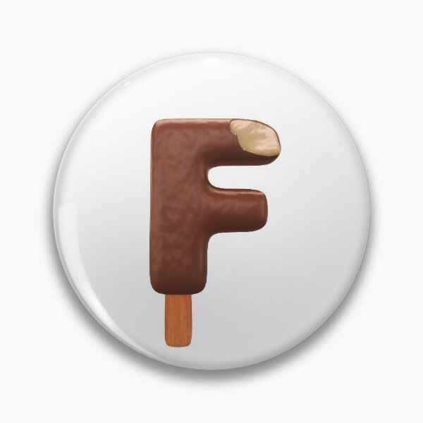 Item preview, F Ice Cream F Letter 3d Alphabet Chocolate designed and sold by HelloFromAja.