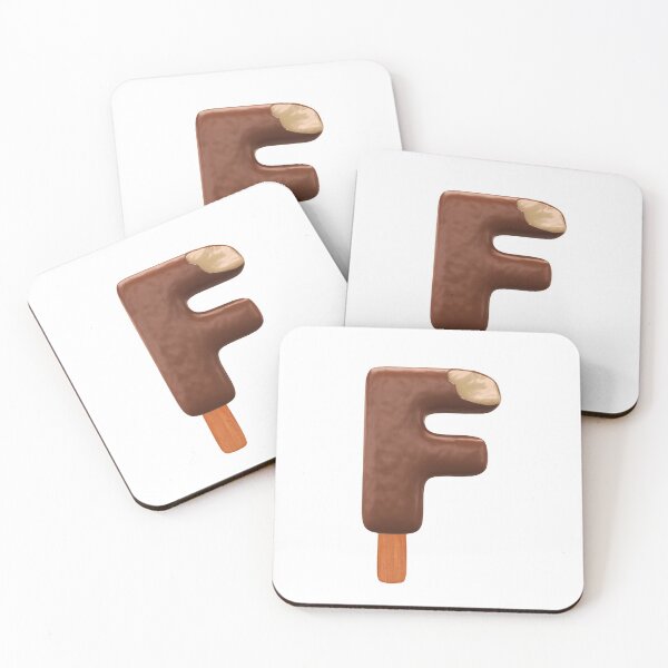 Item preview, F Ice Cream F Letter 3d Alphabet Chocolate designed and sold by HelloFromAja.