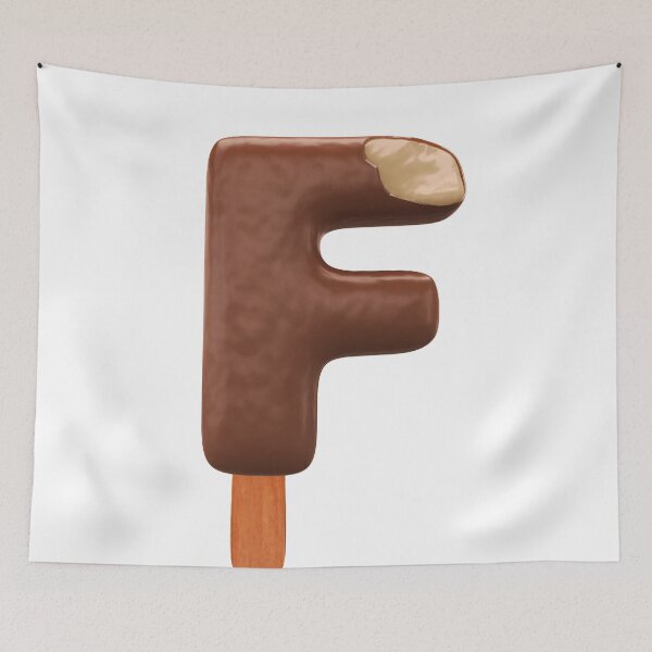 Item preview, F Ice Cream F Letter 3d Alphabet Chocolate designed and sold by HelloFromAja.