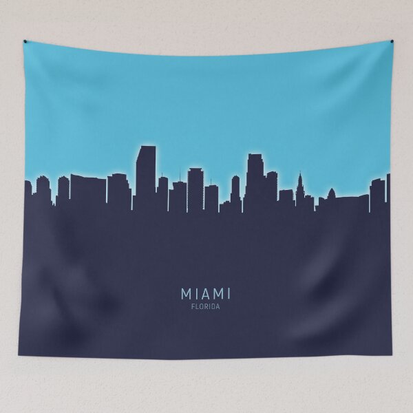 Item preview, Miami Florida Skyline designed and sold by ArtPrints.