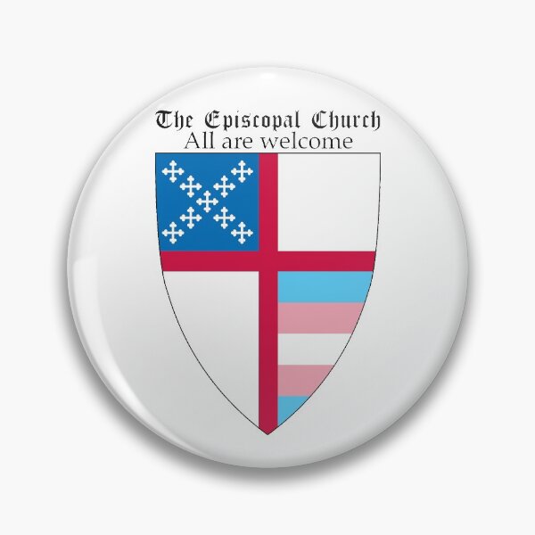 Aperçu de l'œuvre Bouclier épiscopal de l'Église avec Trans Pride 2 créée et vendue par litmusician.