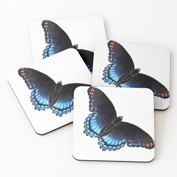 Item preview, Geometric Blue Butterfly Minimalist Design designed and sold by OrangePoly.