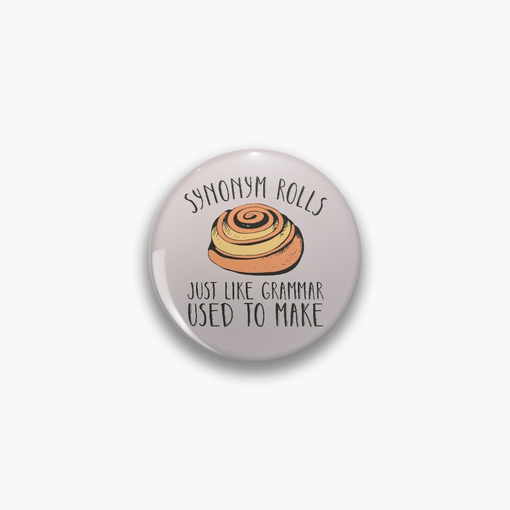 Funny Grammar Synonym Rolls Joke Pun Gift Sticker by Haselshirt - Fine Art  America