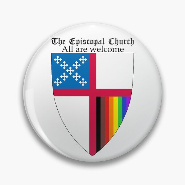 Vista previa del artículo con la obra «Escudo de la Iglesia Episcopal con 8 colores Rainbow Pride 2», diseñado y vendido por litmusician.