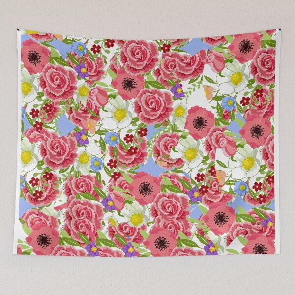 Item preview, Flowers - floral pattern - colorful - nature designed and sold by kreawusel-bin.