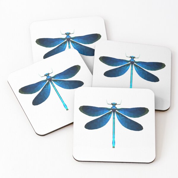 Item preview, Low Poly Dragonfly Art – Modern Geometric Insect Design designed and sold by OrangePoly.