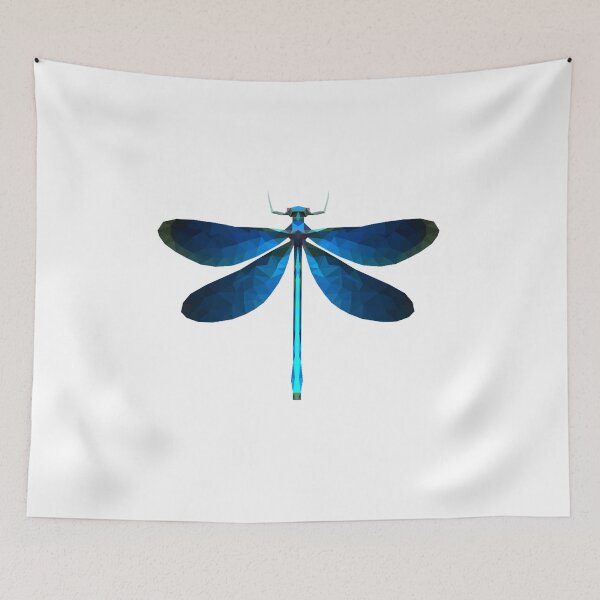 Item preview, Low Poly Dragonfly Art – Modern Geometric Insect Design designed and sold by OrangePoly.