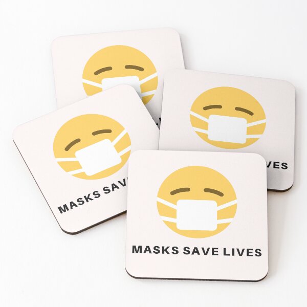 Item preview, Masks Save Lives - White designed and sold by fbym.