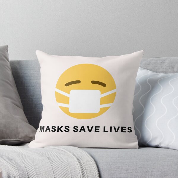 Item preview, Masks Save Lives - White designed and sold by fbym.