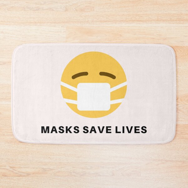 Item preview, Masks Save Lives - White designed and sold by fbym.