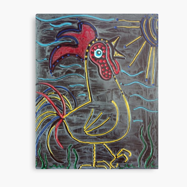 Rooster Metal Print