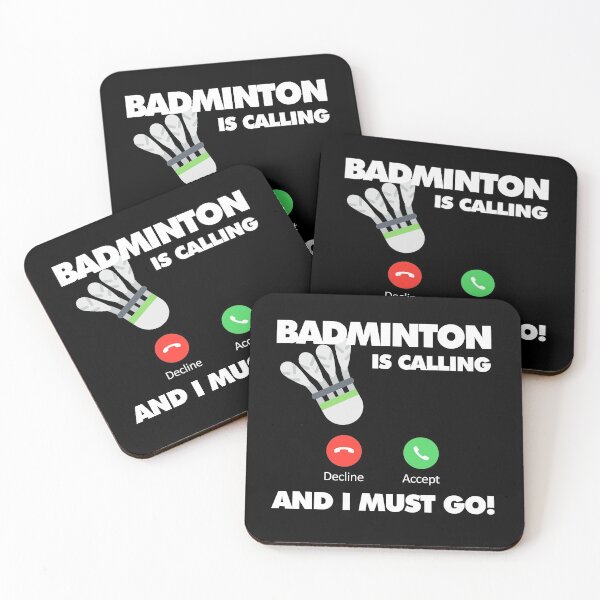 Item preview, Badminton is calling and I must go, Funny Sport Player designed and sold by elhefe.