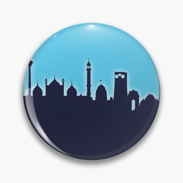 Item preview, New Delhi India Skyline designed and sold by ArtPrints.
