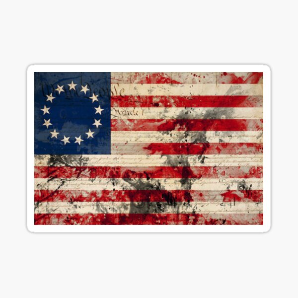 Artikel-Vorschau von Betsy Ross-Flagge mit US-Verfassung, designt und verkauft von Code7c.