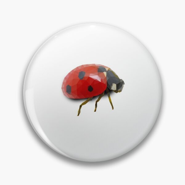 Artikelvorschau, Low Poly Marienkäfer Kunst – Modernes geometrisches Insekten Design entworfen und verkauft von OrangePoly.