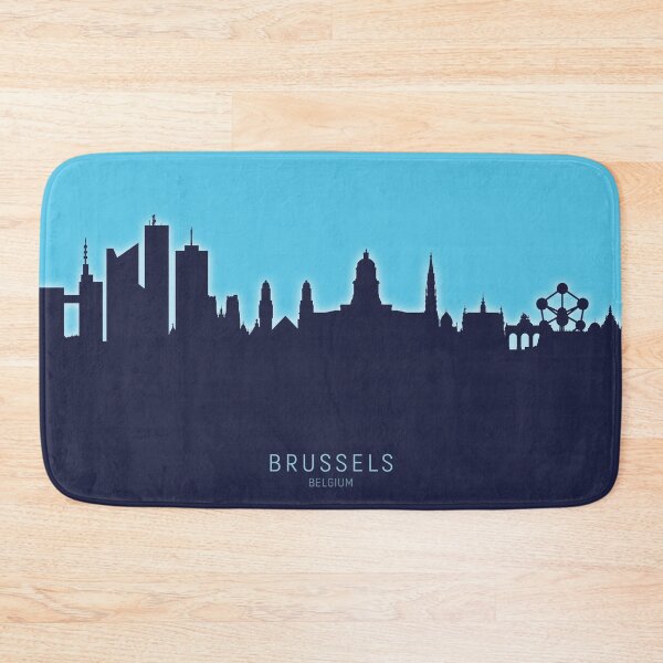 Item preview, Brussels Belgium Skyline designed and sold by ArtPrints.