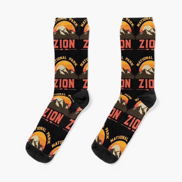 Travel Map Bryce Canyon National Park Utah Socks Mens Womens Casual Socks Custom Creative Crew Socks