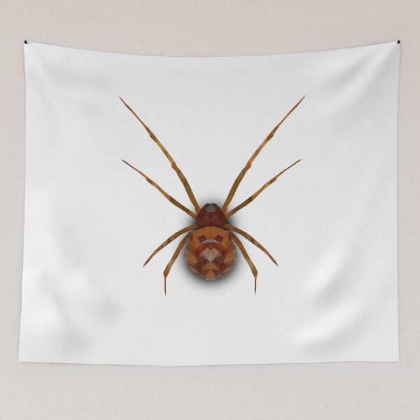 Item preview, Low Poly Spider Design – Geometric Creepy Crawly Art designed and sold by OrangePoly.