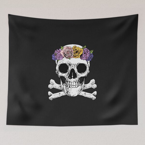 Item preview, flower skull designed and sold by dazed-draft.